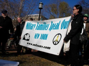 MFSO at end US wars rally Military Families Speak Out