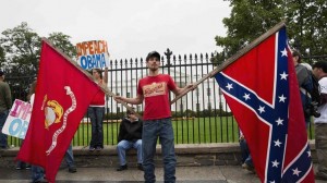 "Veterans Support" rally, addressed by Sarah Palin & Ted Cruz moved in front of White House.